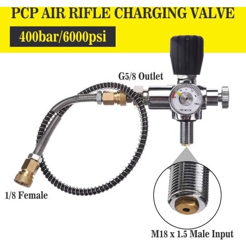 6000psi PCP Air Rifles Charging Valve Adapter Air Filling Station Refill Adaptor M18x1.5