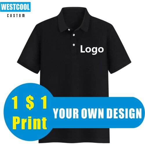 High Quality Polo Shirt Custom Logo Embroidery Personalized Design Text Brand Print Photo 7 Solid Colors Tops WESTCOOL
