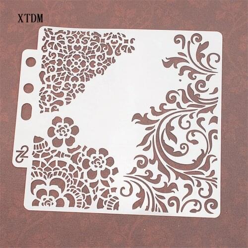 Sunflower shield DIY cake scrapbook stencils hollow Embellishments printing lace ruler Valentines Day