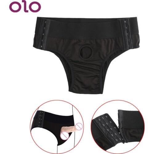 OLO Lesbian Panties Strap-on Pants Panties With O-Rings Dildo Wearable Sex Toys for Lesbian