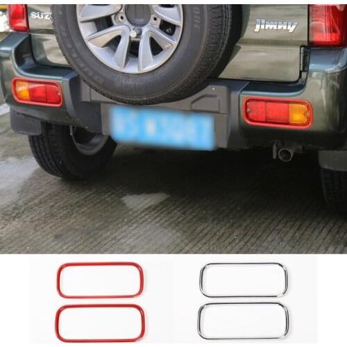 MOPAI Car Exterior Rear Bumper Tail Fog Light Lamp Decoration Cover Protect for Suzuki Jimny 2007 Up Car Accessories Styling