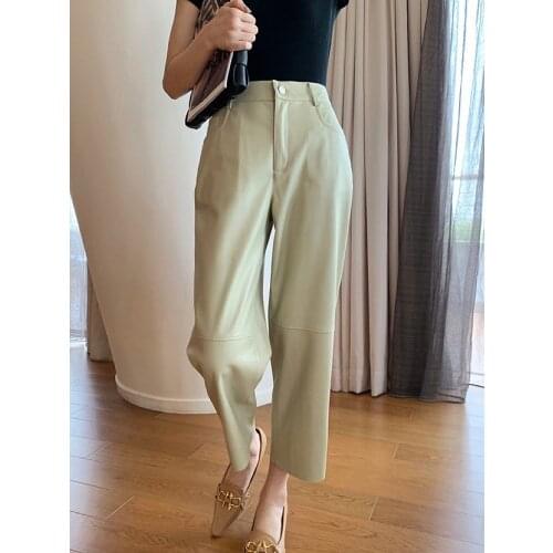 VNXIFM Women's Leather Pants
