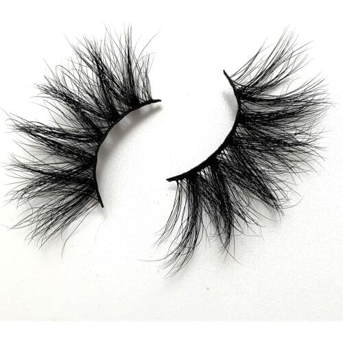 1 Pair 25mm Mink Lashe 100% Mink Hair Crisscross Thick Natural 3d Eyelashes Handmade Mink Eyelashes Makeup Fake Eyelashes GS533