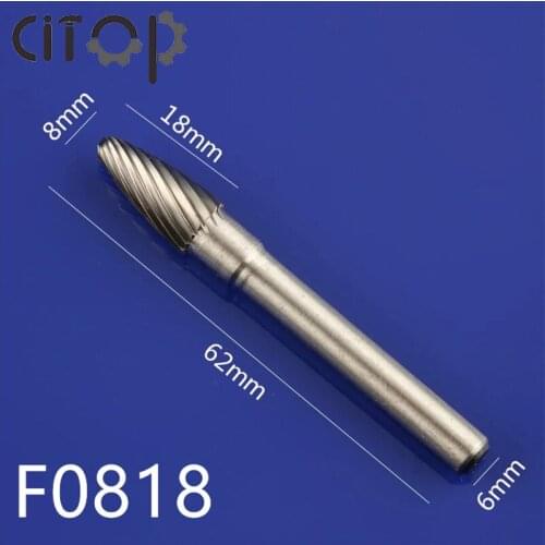 1Pcs 6mm*8mm Polishing Head CNC Tool Grinders Accessories Tungsten Carbide Cutter Rotary File Woodworking Polishing Head