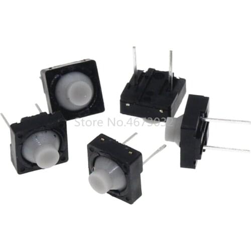 10pcs Touch switch 8*8*5 Pin 5H Silica Gel Silent Button 8*8*5MM Two Feet Pin Conductive Silicone Button switch 2pin 8x8x5 mm