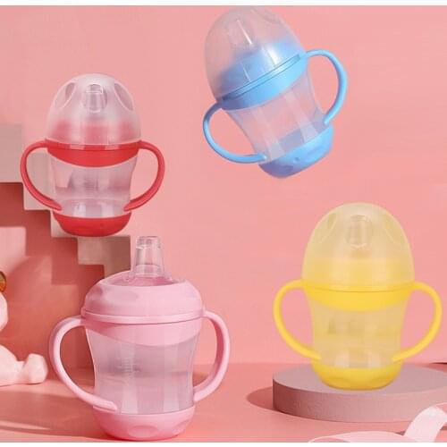 160ML Baby Duckbill Feeding Bottle Infant Children Drinking Bottle Kids PP Non-spill Portable Straw Water Bottle Drinkware