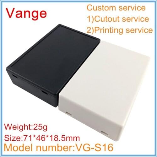2pcs/lot mold making box fix without screw IP54 ABS plastic project box diy cut-out service available 71*46*18.5mm
