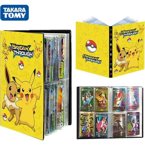 240Pcs Pokemon Album Cards Book Playing Game Pikachu Map Holder Display Livre Pokémon Collections Binder Folder Kids Toys Gift