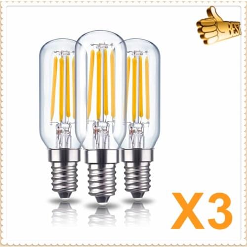 3PCS E14 LED T25 Hood Extractor Fan Bulb 4W 8W 12W Cool/Warm White Light E14 220V Small Screw Replace 20w 40w 60w Halogen lamp