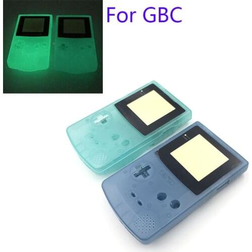 5pcs Luminous Green Blue Shell Housing for GameBoy Color For GBC Night Lighted Shell Cover Case