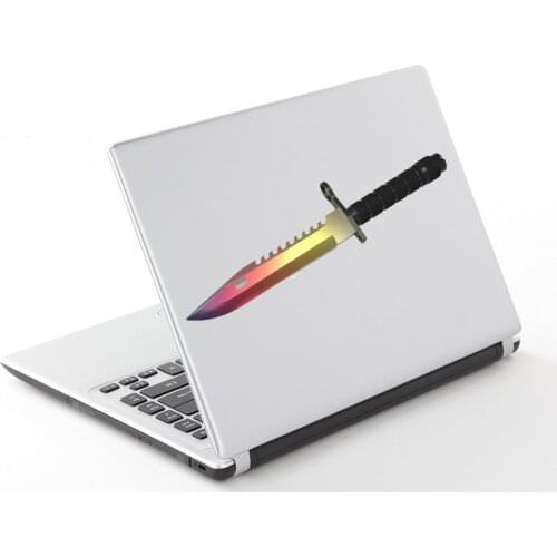 Car sticker 17cm for CS GO Brass Knuckles Knife Car stickers Waterproof JDM Laptop Auto Vinyl Decoration Car Wrap