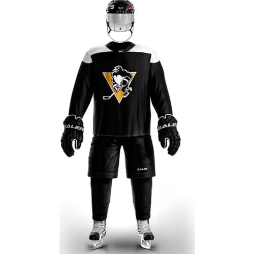 COLDOUTDOOR white&black ice hockey jersey