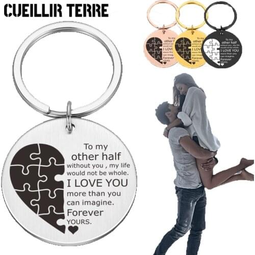 Couple Keychain Boyfriend Gift Key Chain For Women Men Couple Keychain Gifts Husband Wife Boyfriend Girlfriend Valentines Day