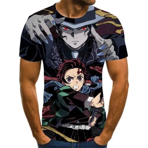 Demon Slayer Anime T Shirt For Men Camisetas Manga Kimetsu No Yaiba Tops Camiseta Hombre Ropa Clothing Tee Camisa Masculina