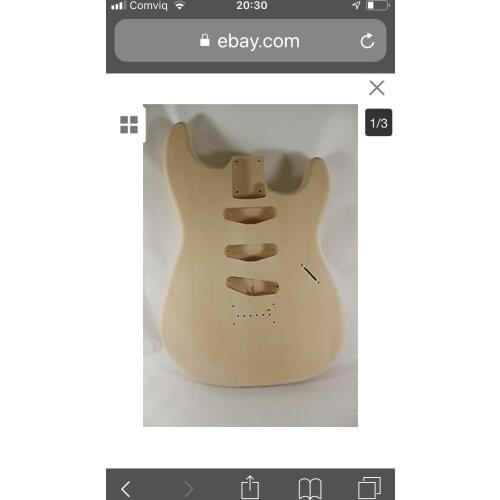 Unfinished guitar body Basswood SSS style DIY electric guitar
