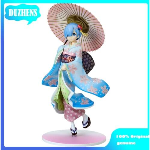 100% Original genuine Re:Zero kara Hajimeru Isekai Seikatsu REM Ukiyoe Action Figure Anime Figure Model Toys Figure Doll Gift