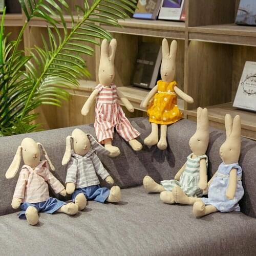 40/72CM Cute Six Colors Rabbit Stuffed Animal Doll Plush Toys Sleeping Pillow Soft Birthday Gifts Home Decor For Kids Girls