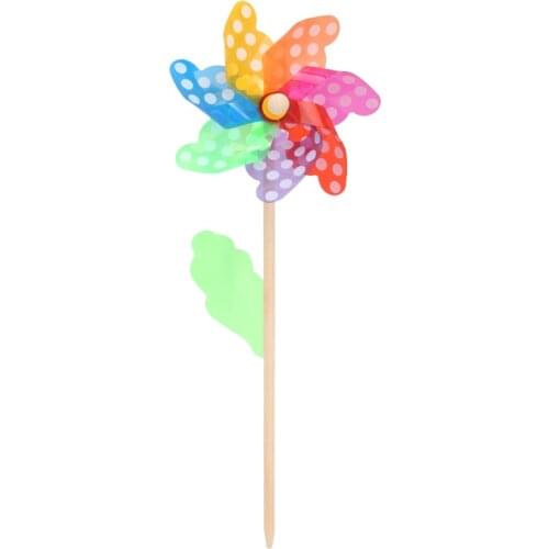 Colorful Pinwheel Wind Wind Spinner Windmill Home Garden Yard Decor Kids Toys