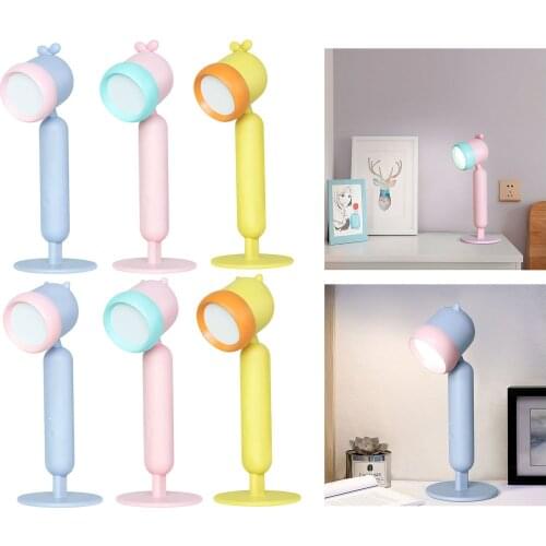 Cute Kids Table Lamp Portable Dimmable Night Light Children Bedside Lighting