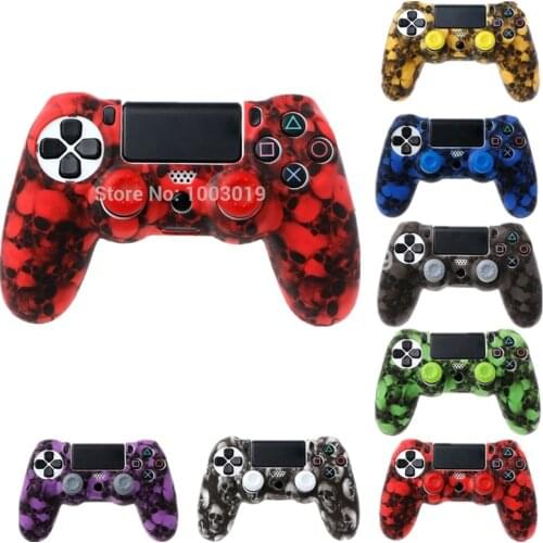 Soft Silicone Gel Rubber Case Cover For SONY Playstation 4 Controller Protection Case For PS 4 Pro Slim Gamepad Remap Kit ps4
