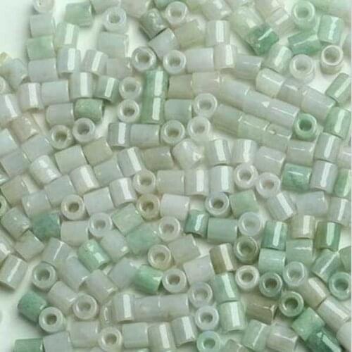[Wholesale] 20 pcs Chinese 100% Grade A Natural Jade Circle Loose Beads green jadeite