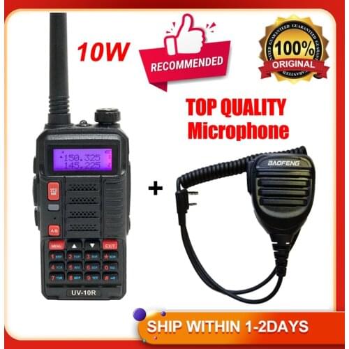 10W Baofeng Radios UV 10R plus High Powerful Walkie Talkie 30KM Long Range Portable ham Radio Hunting Transmitter