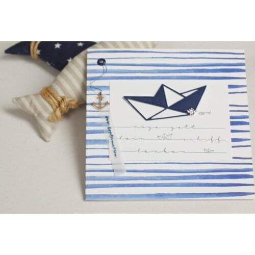 Mmao Crafts Metal Steel Cutting Dies New Boat hook ship decoration Stencil For DIY Scrapbooking Paper/photo Cards Embossing Dies