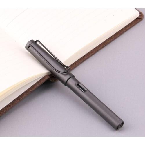 Frosted Black Green Dark Grey Fountain Pen EF/F Nib Big Clip Plastic Ink Pens for Writing Stationery School Office Supplies