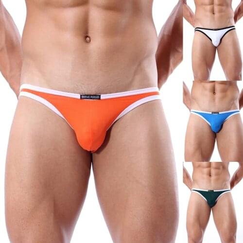 Sexy Swim Trunks Mens Swimsuit New Swimming Briefs Men Bikini Swimwear Beach Bathing Suit Waist Shorts Beach Swimming Trousers