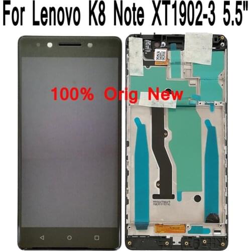 Shyueda IPS Orig New 5.5" For Lenovo K8note K8 Note XT1902-3 LCD Digitizer Assembly Replacement + Free Tools