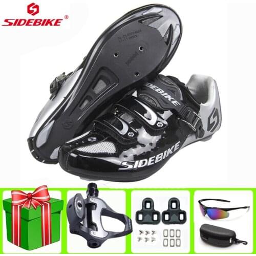 Sidebike Road Cycling Shoes Man Racing Bicycle Shoes Sapatilha Ciclismo Sneakers Breathable Bicycle Shoes