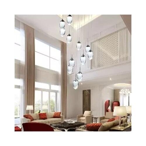 LED acrylic pendant dinosaur eggs round droplight Living Stair light dining-room lamp pendant lamp 85-265V Villa light
