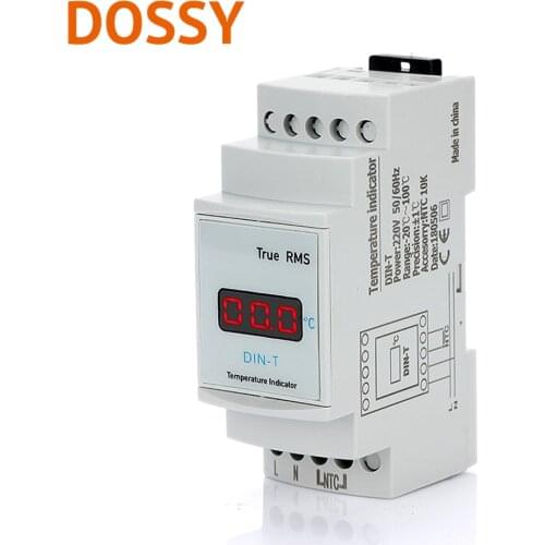 Thermostat DIN-T 220V temperature indicator display temperature of enviroment