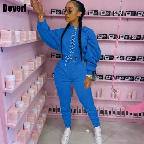 Ladies Tracksuit Sets Casual Tracksuit Women Winter Sportwear Sweat Suits Two Piece Set Top and Pants Matching Sets for Women