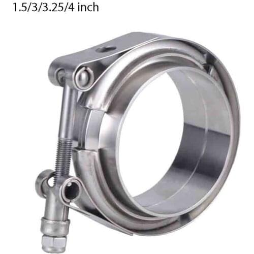 1.5/3/3.25/4 inch Stainless Steel Exhaust V Band Clamp Male Female Flange Assembly High Quality