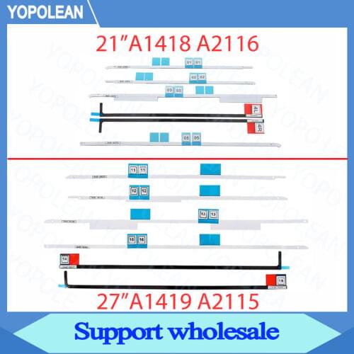 10 20 50 100 sets/lot New A1418 A1419 LCD Screen Adhesive Strip For iMac 21.5" A2116 27" A2116 LCD Display Adhesive Sticker Tape