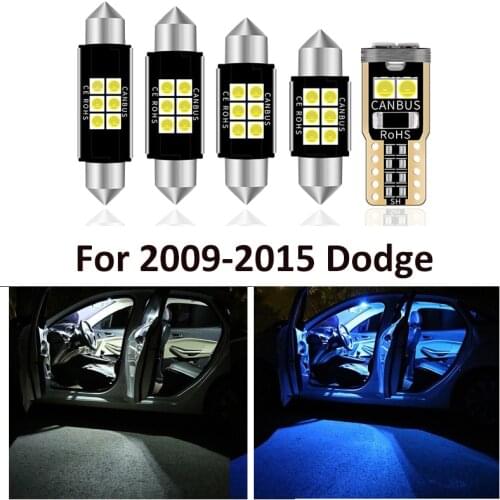 10 Pcs Car White Interior LED Light Bulbs Package For 2009 2010 2011 2012 2013-2015 Dodge Journey Map Dome License Lamp Light