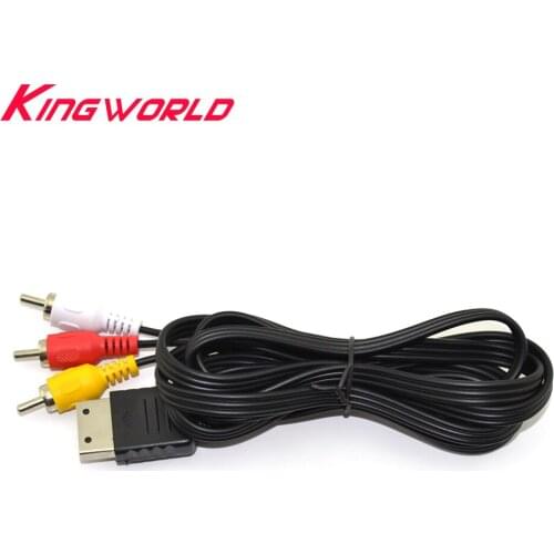 100pcs Composite AV Audio Video TV Adapter Cable for SEGA Dreamcast RCA Cord for DC Console
