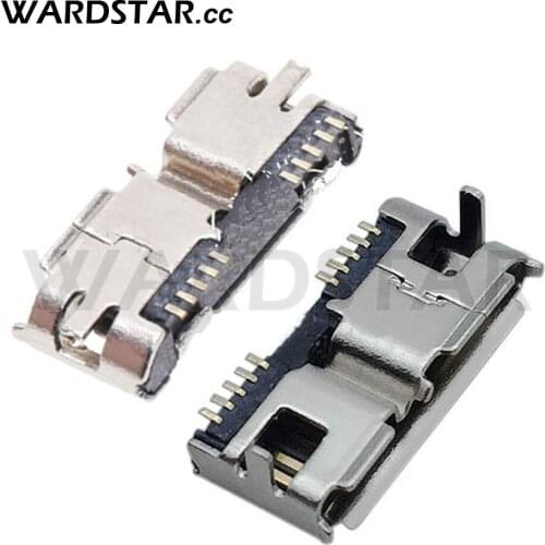 2pcs Micro USB 3.0 B Type DIP Female Socket DIP2 10pin USB Connector for Mobile Hard Disk Drives Data Interface