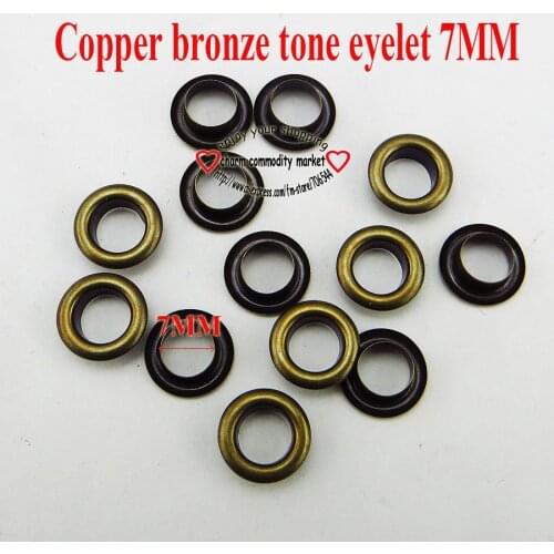 200PCS 7MM bronze tone copper EYELET button sewing clothes accessory buttons ME-023