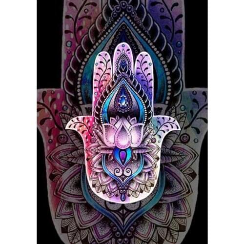 5D DIY Diamond Painting Mandala "Hand of Fatima" Full Square/Round Drill 3D Embroidery Cross Stitch Mosaic home decoration Gifts