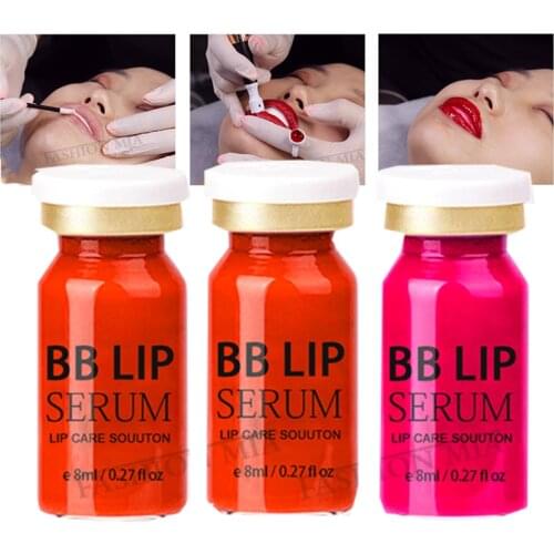 8ML New BB Lip Cream Korean Lip Make-Up Cosmetics Ampoule Essence Beauty Starter Set Suitable Sor Novices Three Colors Fashion