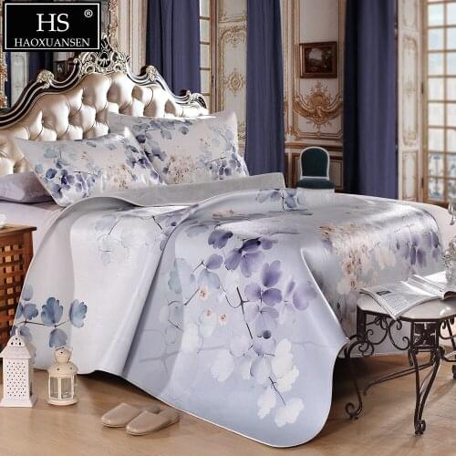 AliceBlue Cowhide Mat 3PCS Full Grain Leather Mat Air Conditioner Mat Bedroom Decoration Leather Carpet Mattress King Queen Size