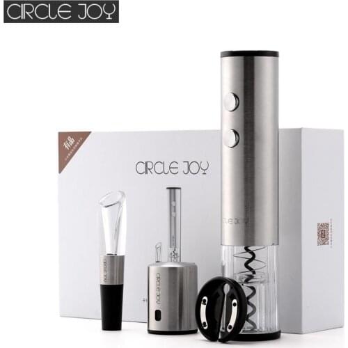 YouPin Circle Joy Electric Bottle Opener Stainless Steel Mini Wine Stopper Wine Decanter Aerator Smart Wine Set Gift