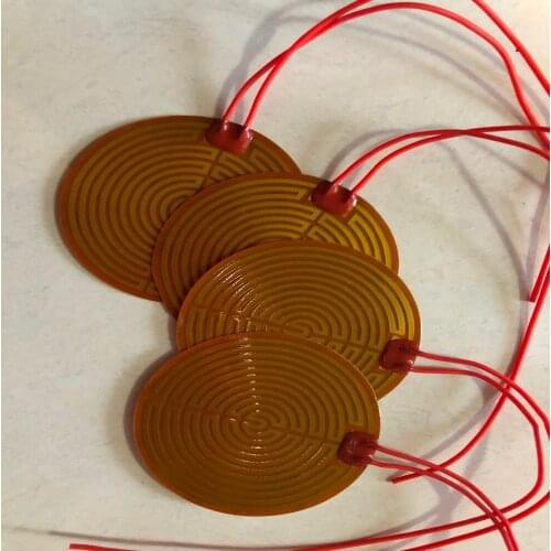 Dia180mm 24V 95W Electrothermal film PI electric heat board 3D printer heater pad oil heater fleacible silicone heating element
