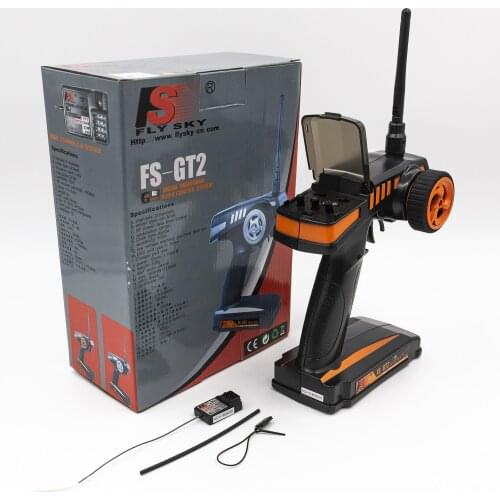 Flysky FS-GT2 RC Transmitter With FS-GT3C Receiver 2.4G Radio Model Digital Transmitter For RC Car Boat