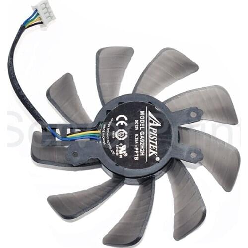 GA92H2H DC 12V 0.35A 4-Wire C.T.C 49x46x16mm Dia. 85mm PWM Graphics Fan For GTX760 New