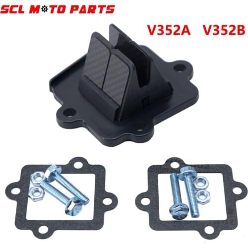 ALconstar-Reed Valve Assy Intake Carbon Fiber Reed Valve VForce3 V352A/V352B For Min Horiz Yamaha 50 YQ Aerox R E2 2003-2012
