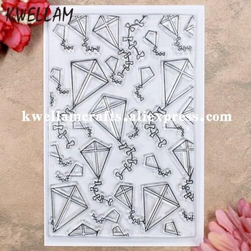 Kite Background Scrapbook DIY photo cards rubber stamp clear stamp transparent stamp 10x15cm KW8041354