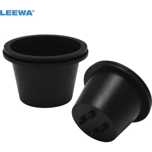 LEEWA 2PCS Universal Waterproof Car HID LED Headlight Dustproof Cover Rubber Sealing Headlamp Cap Cover H/D 45mm/53mm #CA5582